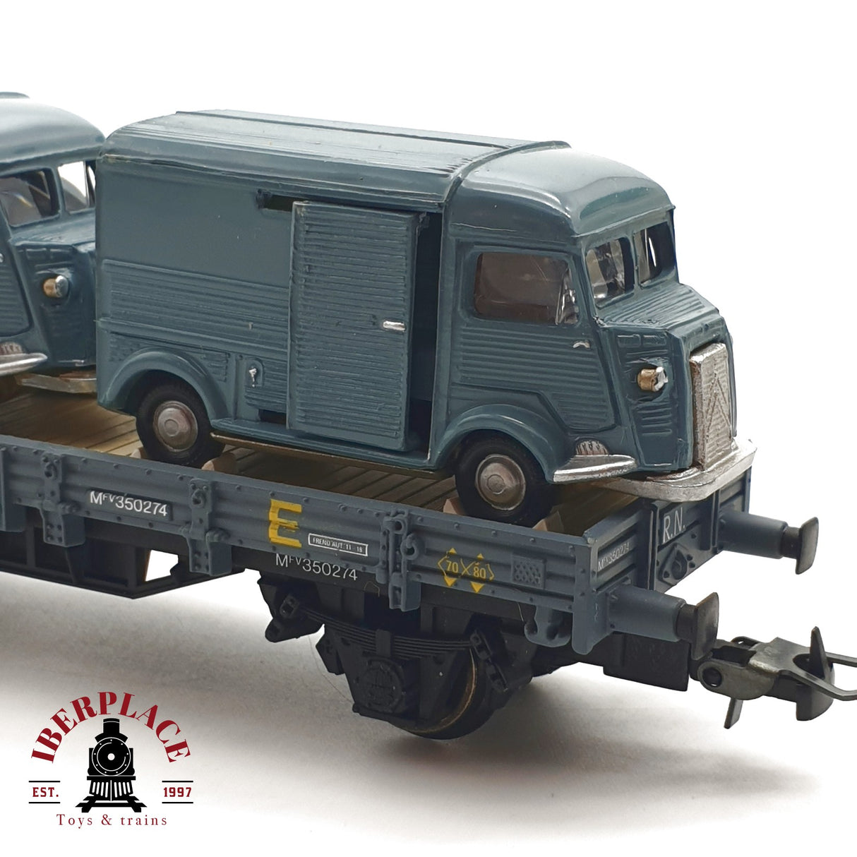 ♻️ Electrotren 1024 vagon plataforma RENFE Ep 3 con vehiculos H0 escala 1:87 A27 1/5