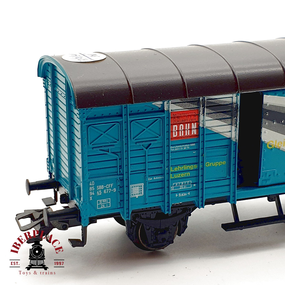 ♻️ Märklin 46052 Vagón Cerrado Azul SBB CFF Gleisbauer AC H0 Escala 1:87