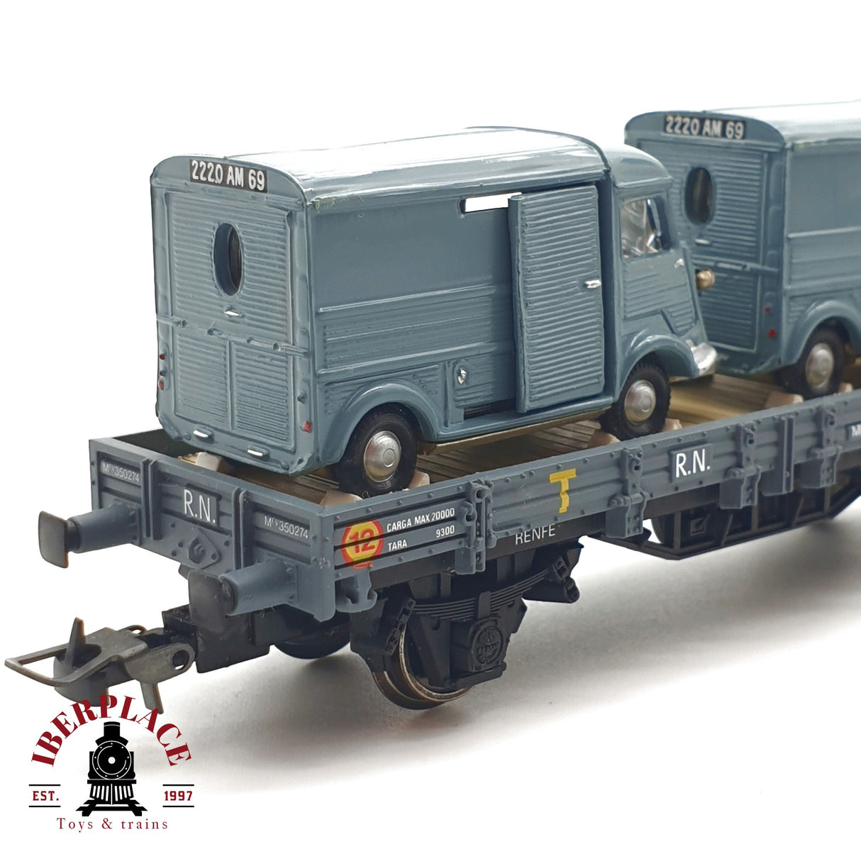 ♻️ Electrotren 1024 vagon plataforma RENFE Ep 3 con vehiculos H0 escala 1:87 A27 1/5