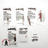 ♻️ Märklin Lote Recambios 4x 7185 Patines 7194 Muelles 60030 Escobillas AC H0 Escala 1:87