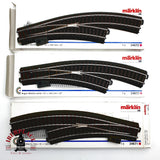 ♻️ Märklin 3x 24672 24671 desvió curvo izquierda y derecha sistema C H0 escala 1:87 E20