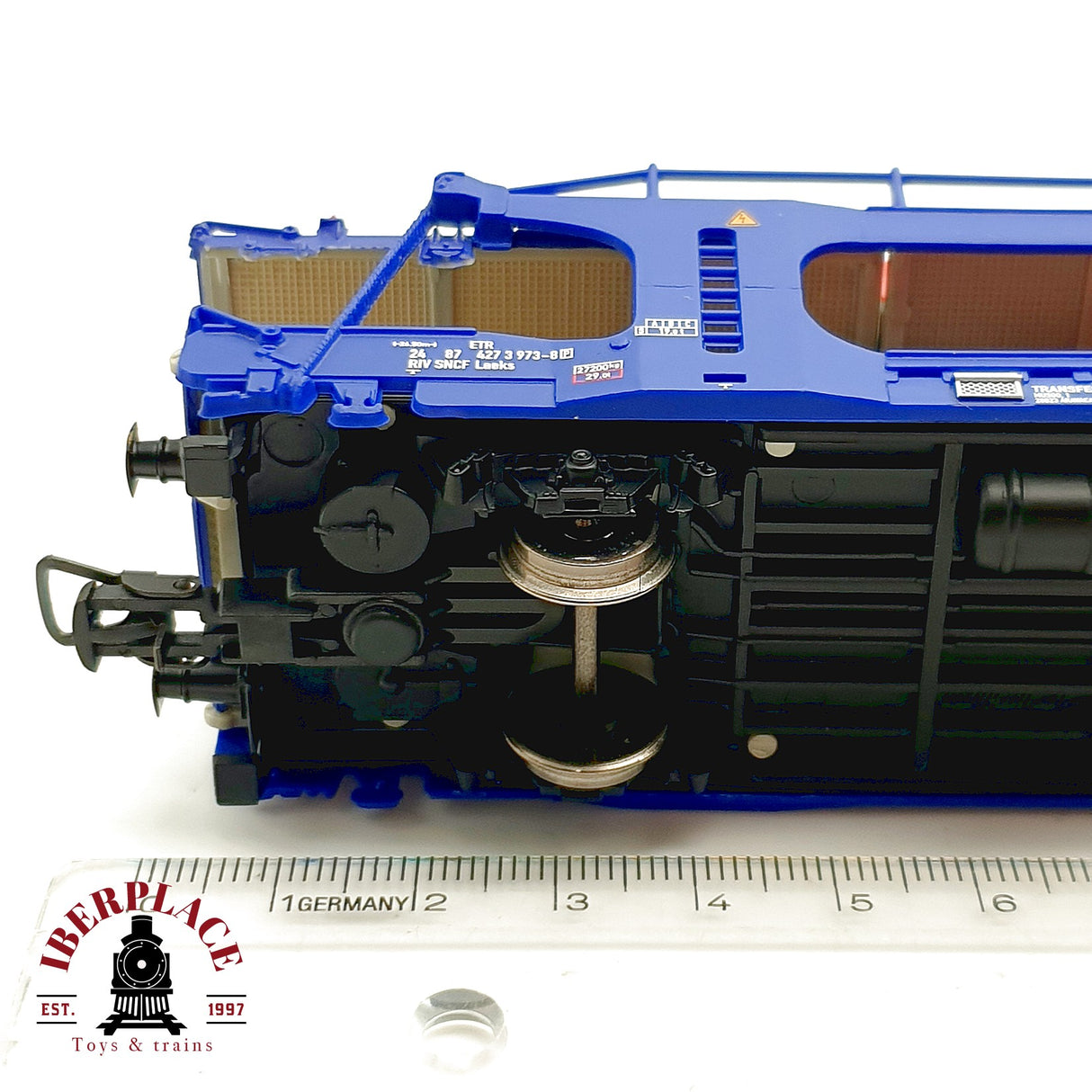 ♻️ Electrotren 6020 Vagon porte-autos TRANSFESA Hispanauto 8 Mini Cooper H0 1:87 DC