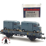 ♻️ Electrotren 1024 vagon plataforma RENFE Ep 3 con vehiculos H0 escala 1:87 A27 3/5