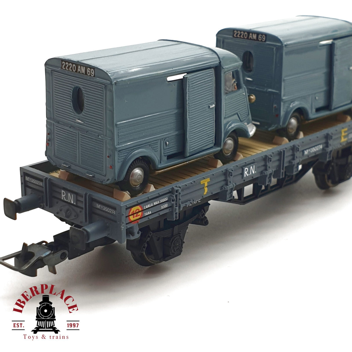 ♻️ Electrotren 1024 vagon plataforma RENFE Ep 3 con vehiculos H0 escala 1:87 A27 2/5