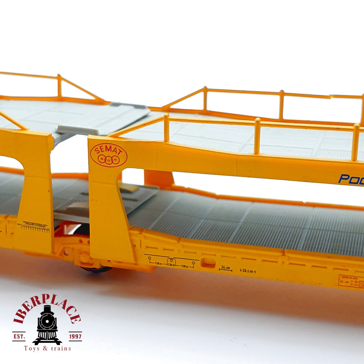 ♻️ Electrotren 6019 Vagon Porte-autos SEMAT Pool Iberico RENFE Ep V H0 1:87 DC