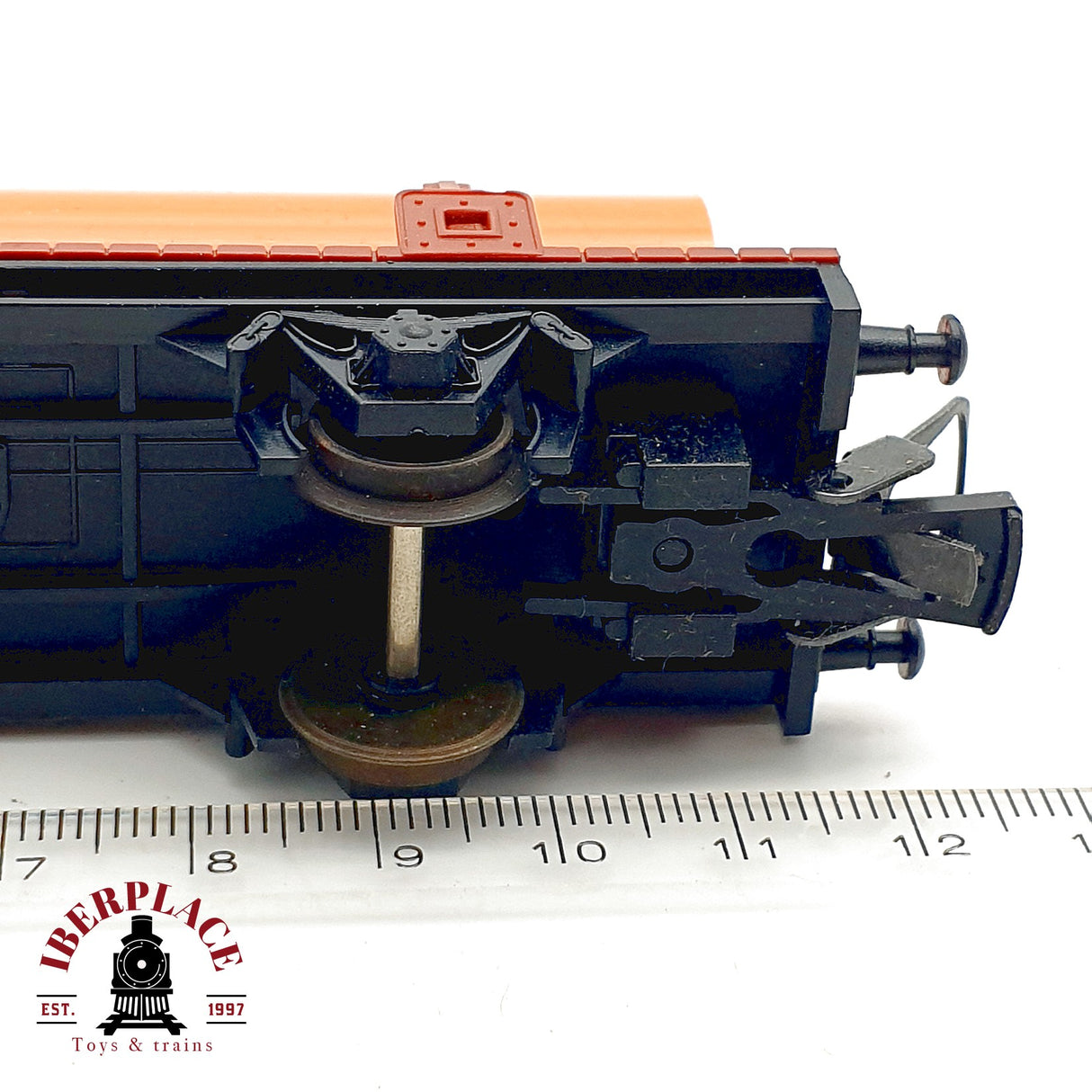 ♻️ IBERTREN 2396 Vagón Plataforma Carga Tubo RENFE  DC H0 Escala 1:87