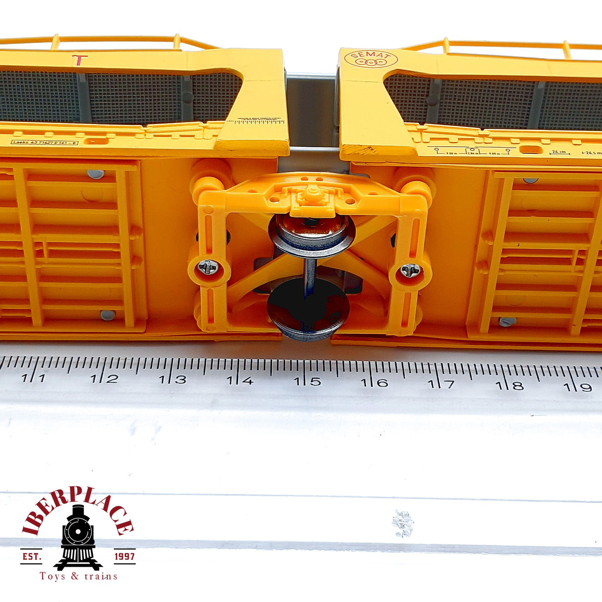 ♻️ Electrotren 6019 Vagon Porte-autos SEMAT Pool Iberico RENFE Ep V H0 1:87 DC
