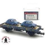 ♻️ Electrotren 1024 vagón plataforma RENFE Ep 3 con vehiculos H0 escala 1:87 A27 4/5
