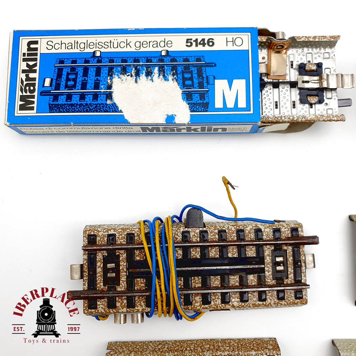 ♻️🚂 Märklin 20x vias 19x catenarias, pupitres de mando 7210 7072 5146 Escala H0 1:87