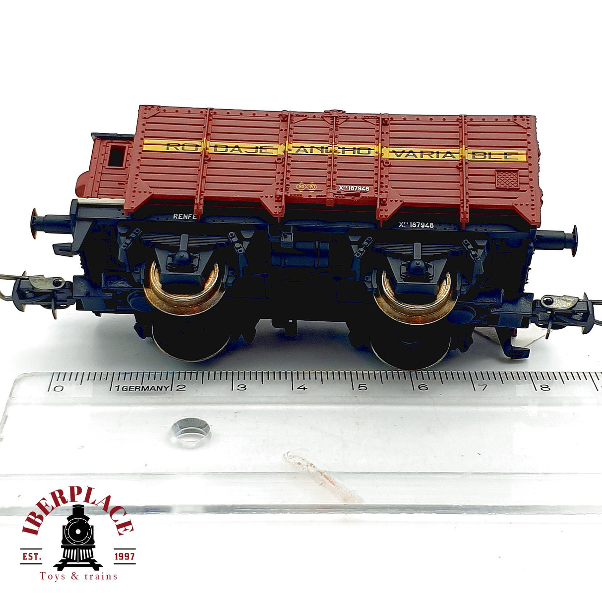 ♻️ Electrotren Bordes Altos Garita Rodaje Ancho Variable RENFE DC H0 Escala 1:87