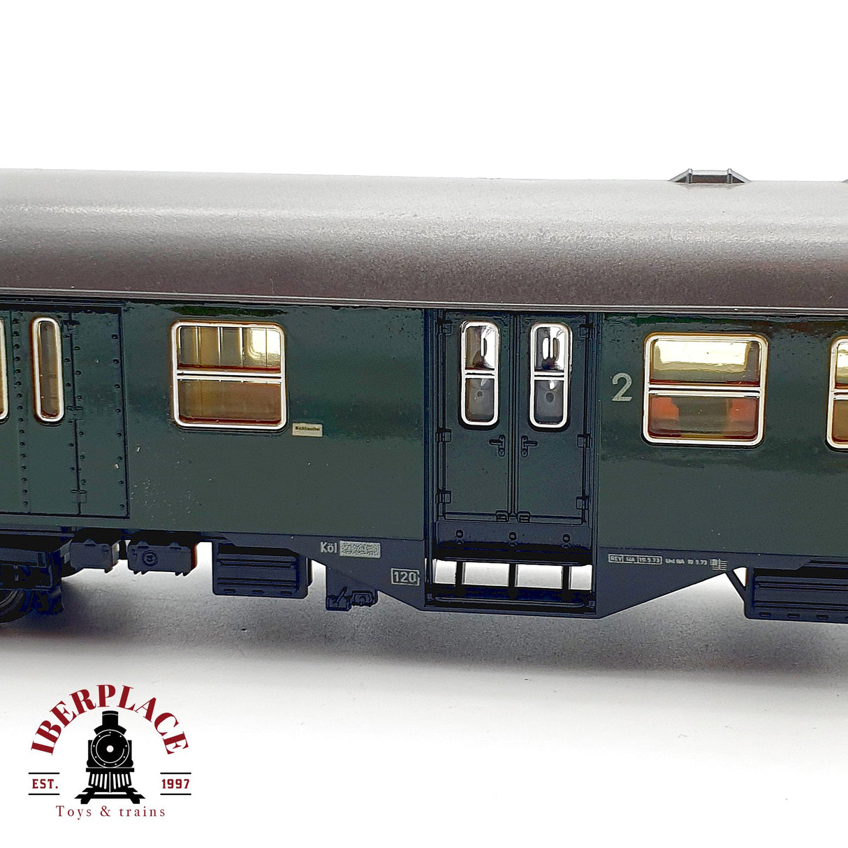 ♻️ Roco H0 4250C Coche Pasajeros Equipajes Verde DB H0 Escala 1:87