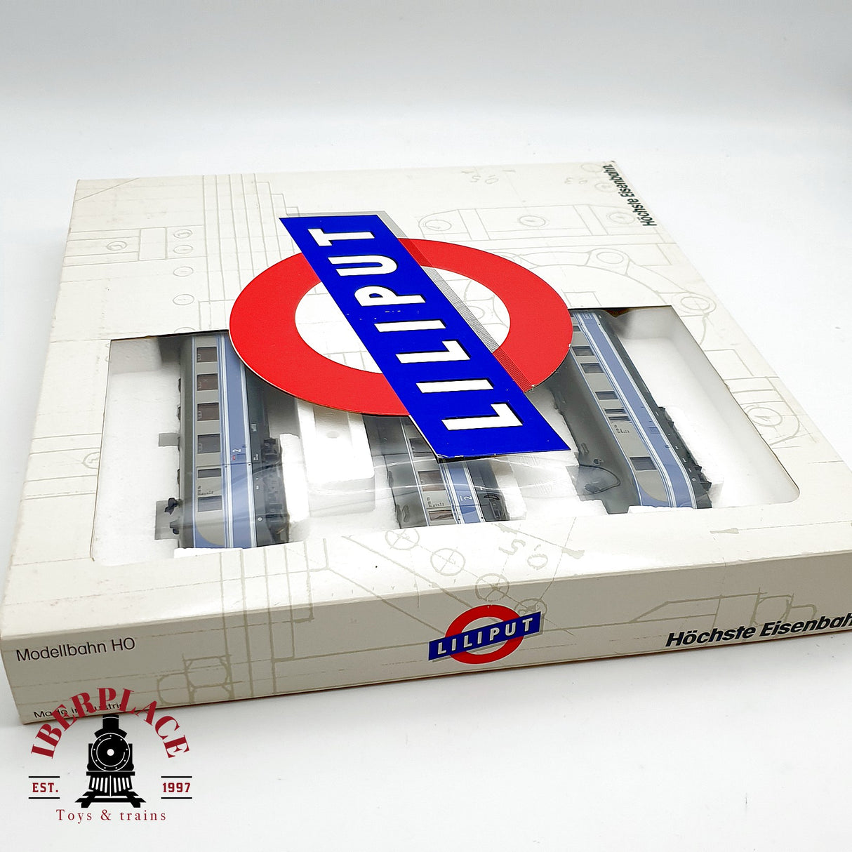 ♻️ Liliput Set 3 Automotores ET 11 DB Azul Gris Automotor Tren DC H0 Escala 1:87