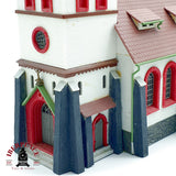 ♻️ Dorfkirche iglesia de pueblo maqueta Escala H0 1:87