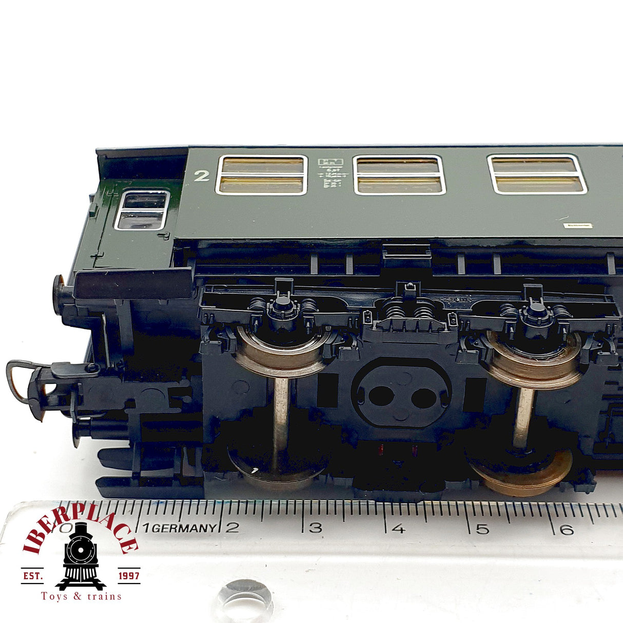 ♻️ Roco H0 4250C Coche Pasajeros Equipajes Verde DB H0 Escala 1:87