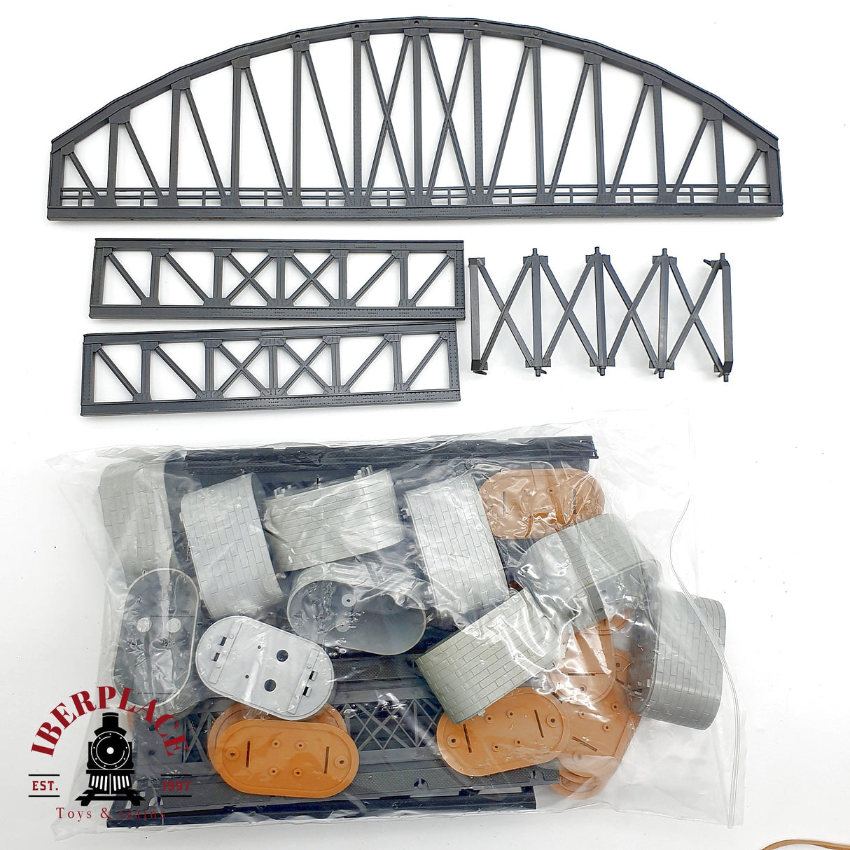 ♻️ Märklin Piezas de puente de arco tramos pilares Escala H0 1:87