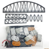 ♻️ Märklin Piezas de puente de arco tramos pilares Escala H0 1:87