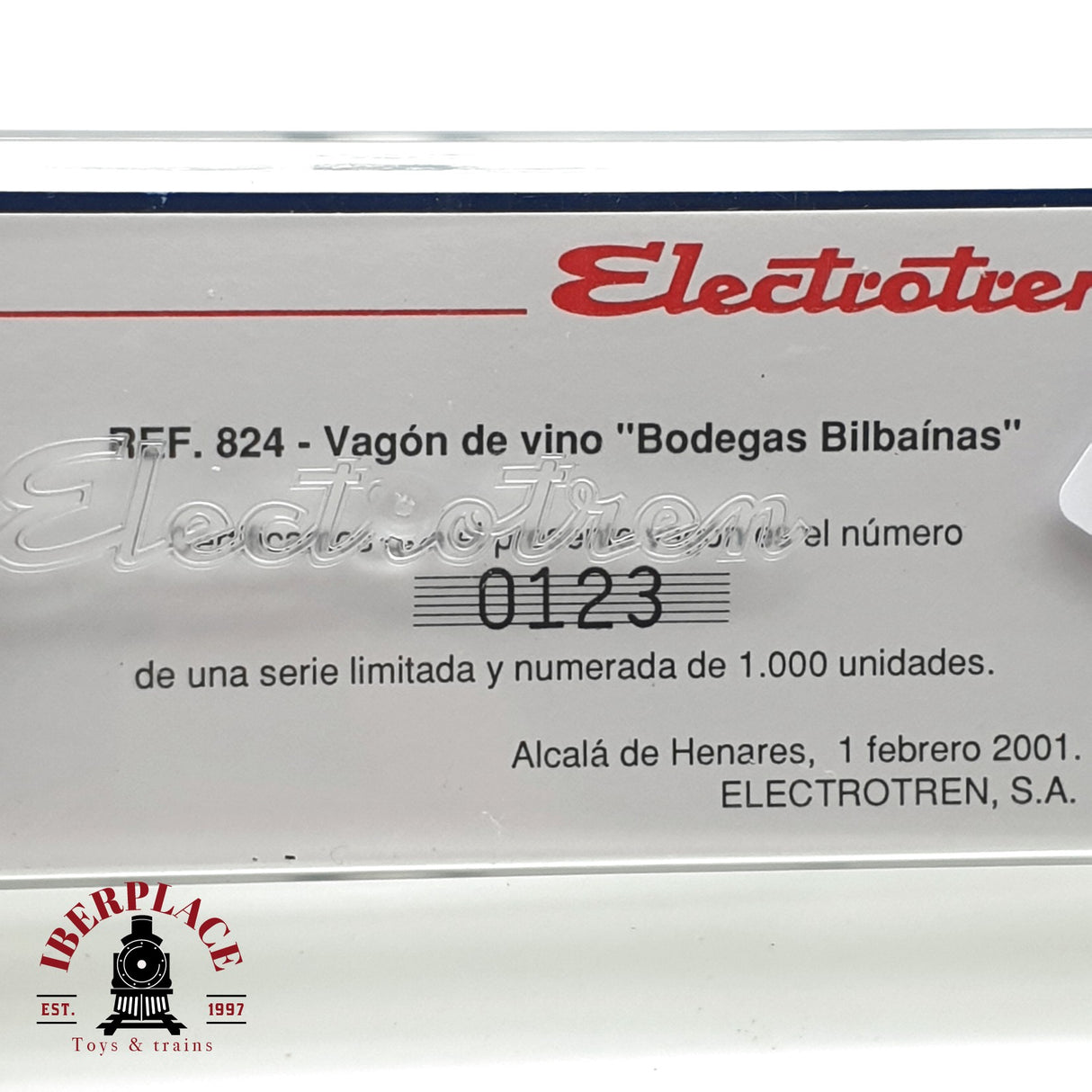 ♻️ Electrotren 0824 vagón Cubas bodegas Bilbainas RENFE pieza 123 de mil unidades H0 escala 1:87 A27