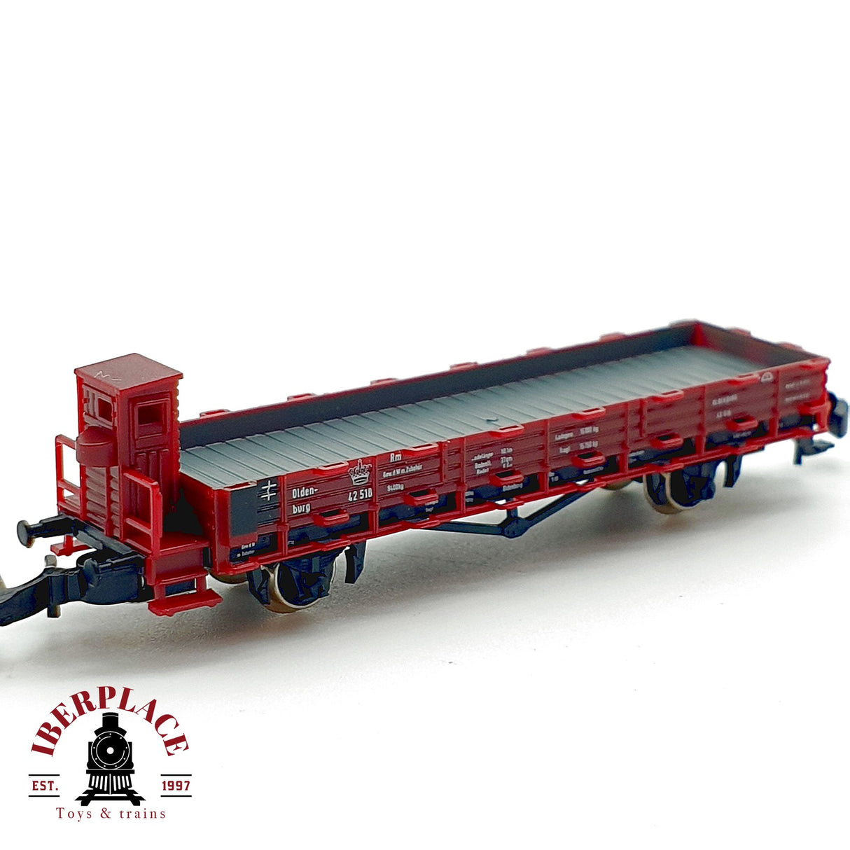 ✨♻️ Märklin 8658 Vagon Plataforma Bordes Rungwagen GOE Época I Mini Club Escala Z 1:220