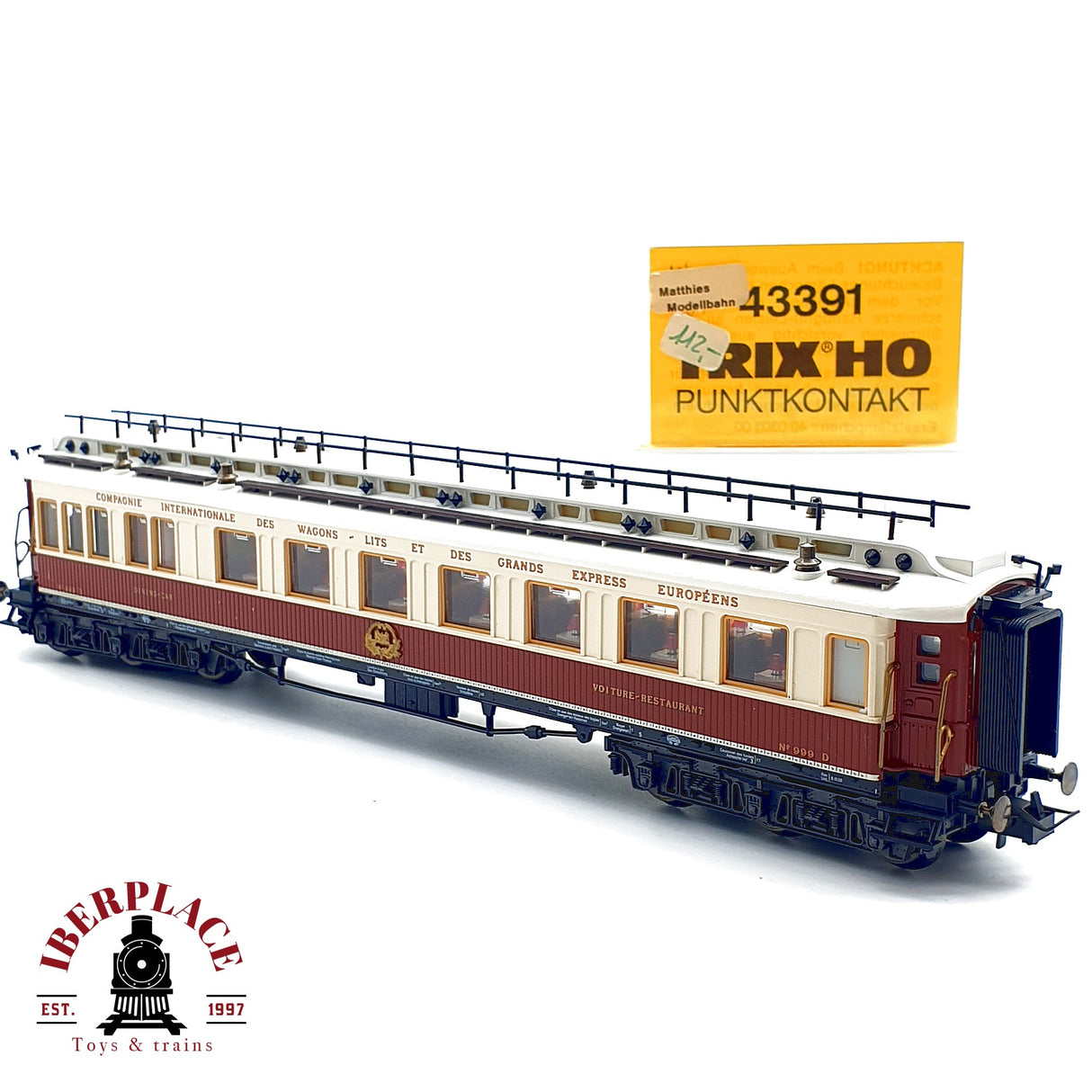♻️ AC Trix 43391 coche comedor CIWL Express Europeens H0 escala 1:87 V10