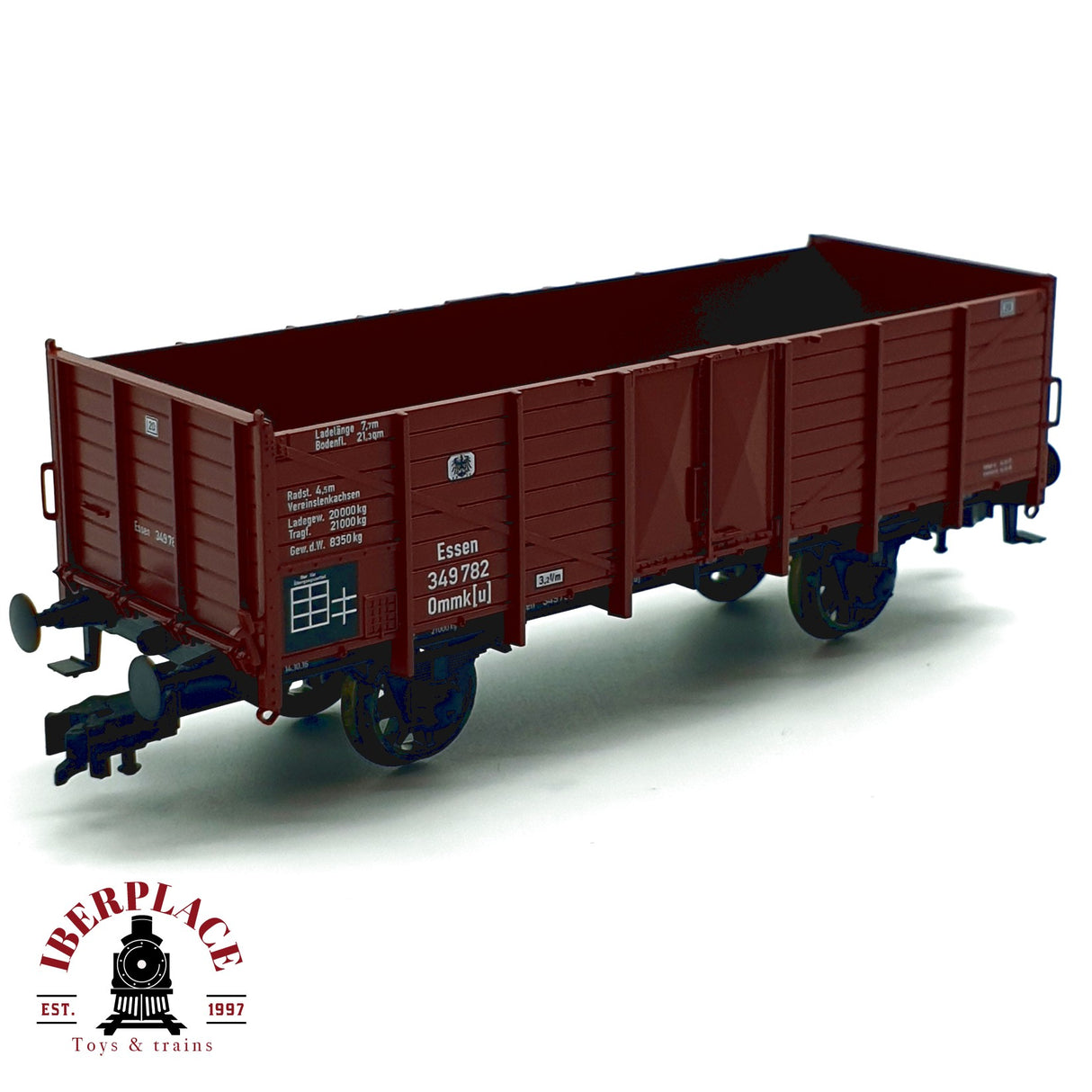 ♻️ DC Fleischmann vagón abierto de bordes altos Essen 349 782 H0 escala 1:87 E20