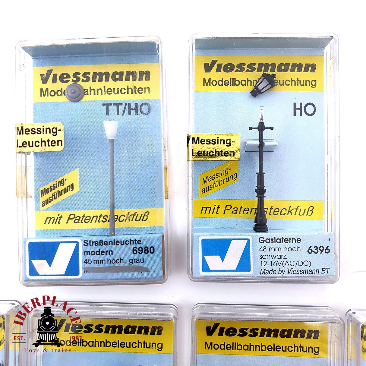 ♻️ 10x Viessmann 6396 6980 Linternas de gas H0 escala 1:87 E19