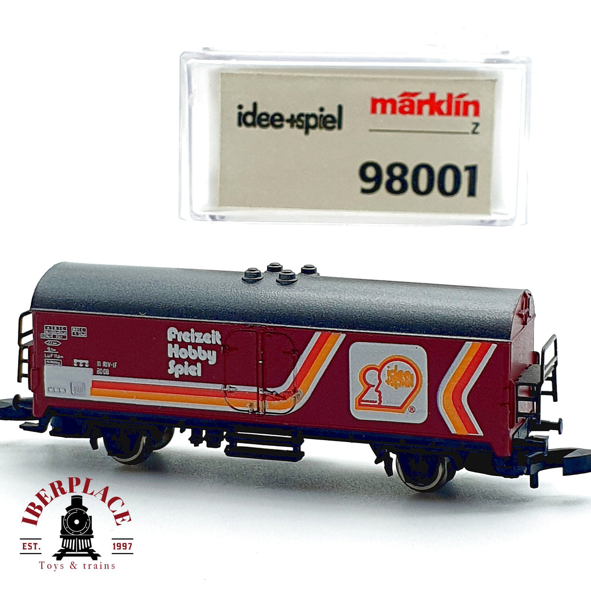 ✨♻️ Märklin 98001 Vagon Freizeit Hobby Spiel Idee+Spiel DB Mini Club Escala Z 1:220