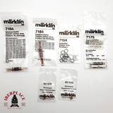 ♻️ Märklin Lote Recambios 7164 7185 7175 Patines 7154 Aros 2x 60030 Escobillas AC H0 Escala 1:87