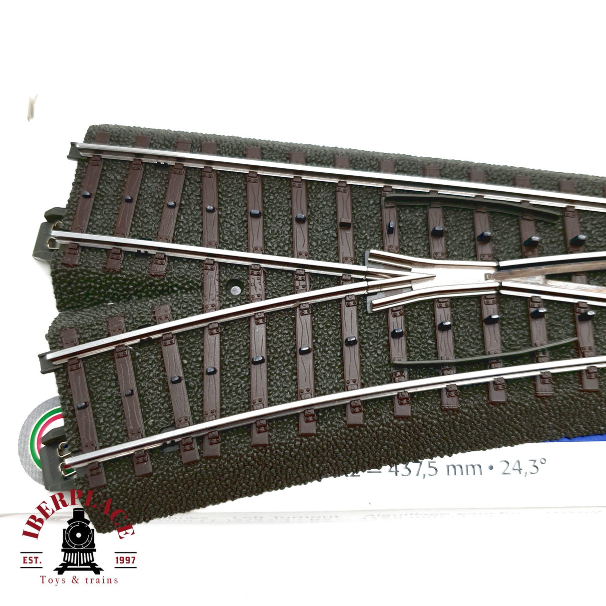 ♻️ Märklin 2x 24611 74490 Desvío a la izquierda y motor para desvío H0 escala 1:87 E20 4/4
