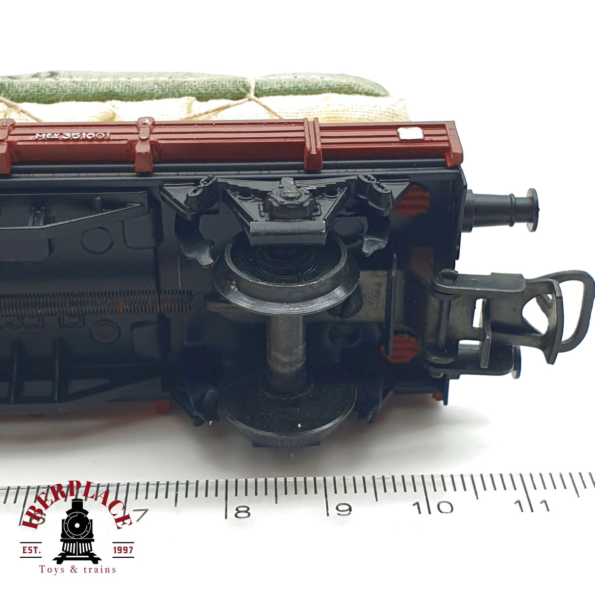 ♻️ Electrotren 1000 vagón plataforma Toldos Roldan Bilbao RENFE H0 escala 1:87 A27 1/2