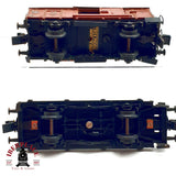 ♻️ DC 2x Trix vagón cerrado y plataforma DB en metal para piezas o restaurar H0 escala 1:87 E20