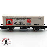 ✨♻️ Märklin  Vagon Portacontenedores Kölner Messe 1994 DB Mini Club Escala Z 1:220