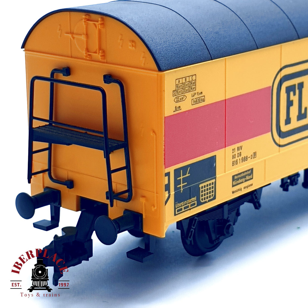 ♻️ DC Fleischmann vagón cerrado DB 816 1 988-2 H0 escala 1:87 E20