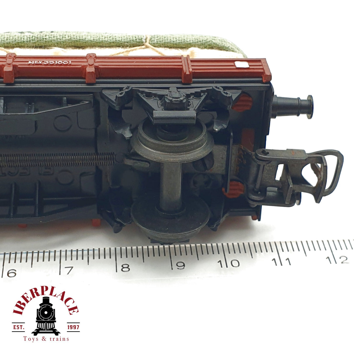 ♻️ Electrotren 1000 vagón plataforma Toldos Roldan Bilbao RENFE H0 escala 1:87 A27 1/2