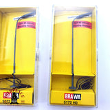 ♻️ 6x BRAWA Farolas de parking Farolas de ciudad H0 escala 1:87 E19