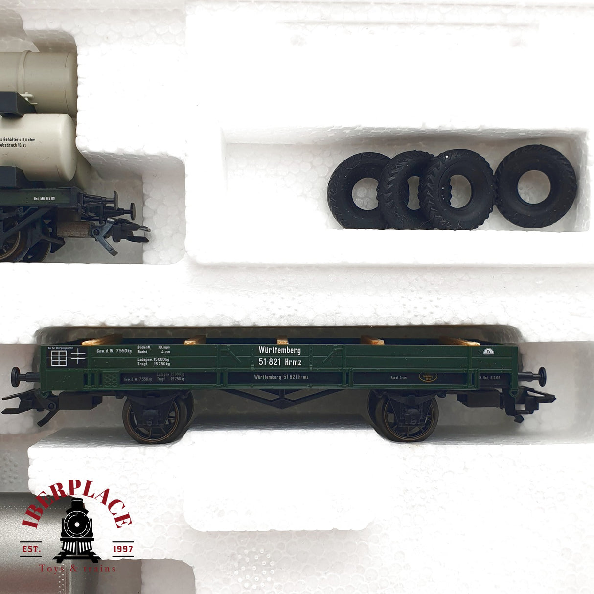 ♻️  Märklin 46073 set de vagones Zeppelin K.Bay.Sts.B H0 escala 1:87 E21