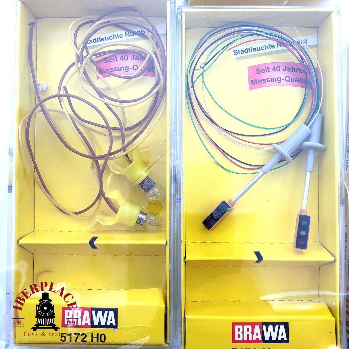 ♻️ 6x BRAWA Farolas urbanas de ciudad bombillas semaforo H0 escala 1:87 E19
