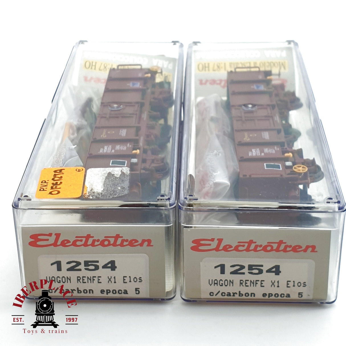 ♻️ Electrotren 2x 1254 vagones X-1 Elos con carbón RENFE Ep 5 H0 escala 1:87 A27