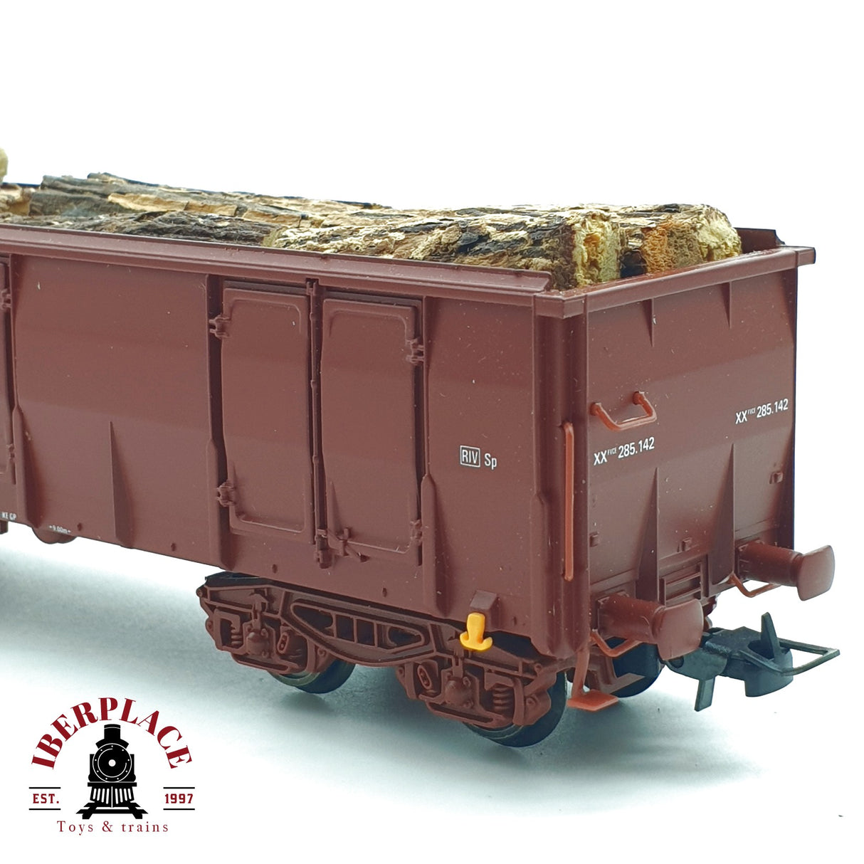 ♻️ Electrotren 5351K vagón abierto RENFE 690 Ep 4 con troncos de carga H0 escala 1:87 A27