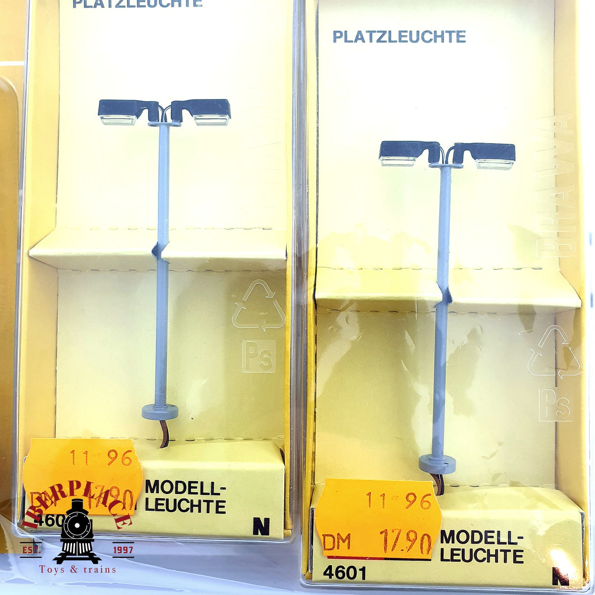 ♻️ 7x BRAWA Farolas de gas, Farolas de exterior, relojes N escala 1:160 E19