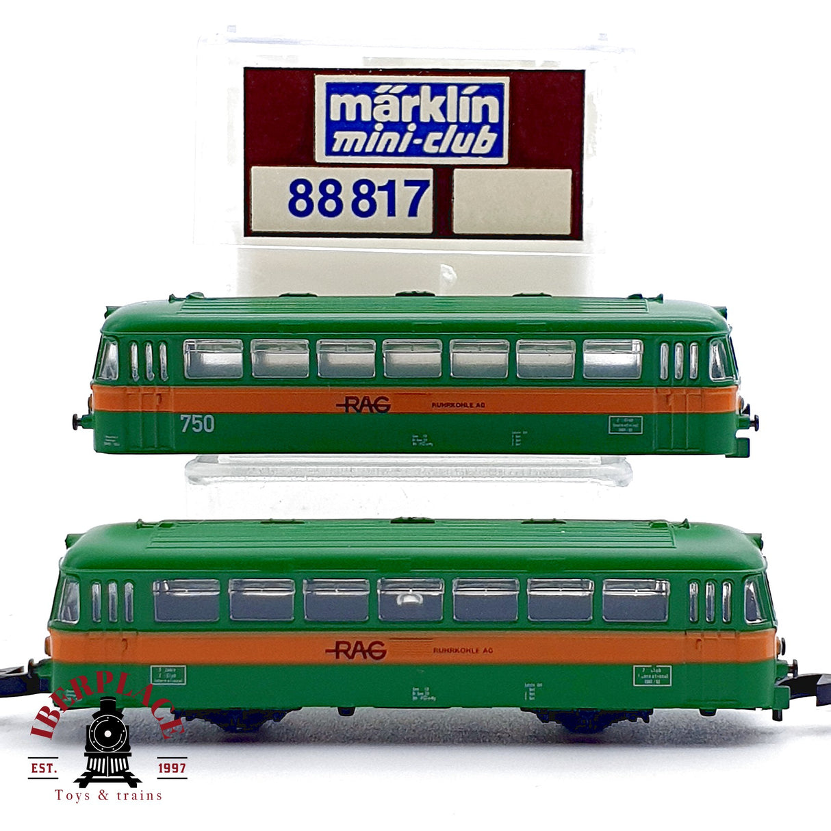 ♻️✨ Märklin 88817 Set 2 Remolque y Carcasa RAG Ruhrkohle AG Escala Z 1:220