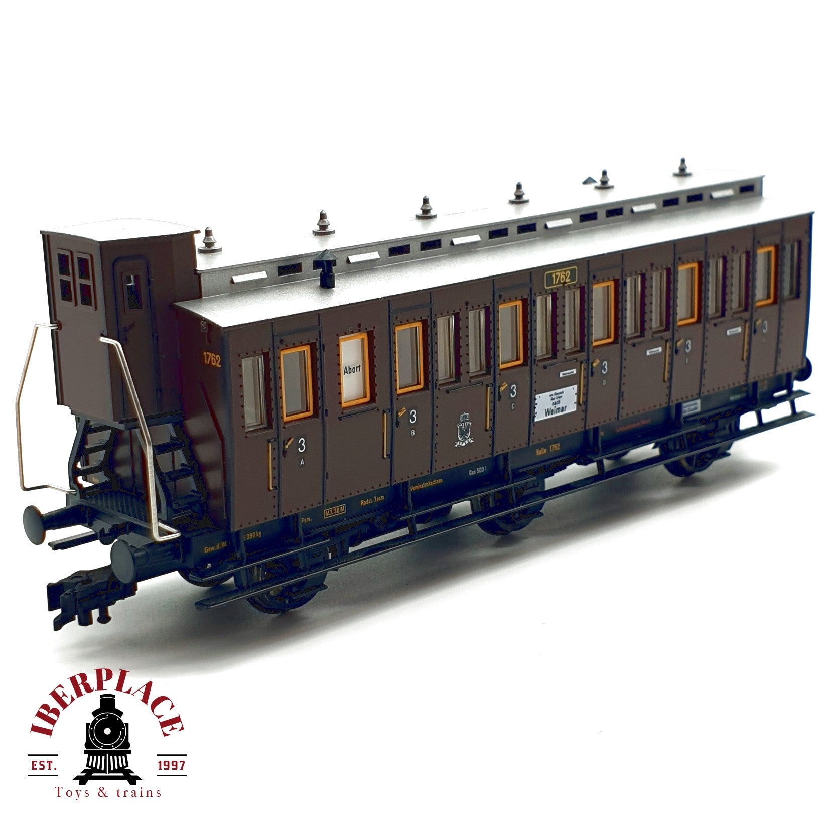 FLEISCHMANN　 オーストリア　客車 ♻️ DC Fleischmann vagón pasajeros clase 3 KPEV 1762 H0 escala 1