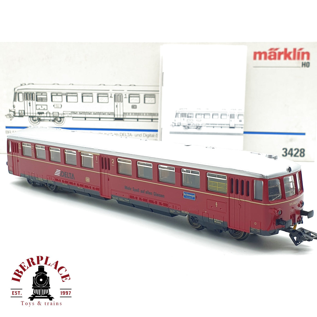 ♻️  AC Märklin 3428 Digital Locomotora BR 515 DB H0 escala 1:87 A27