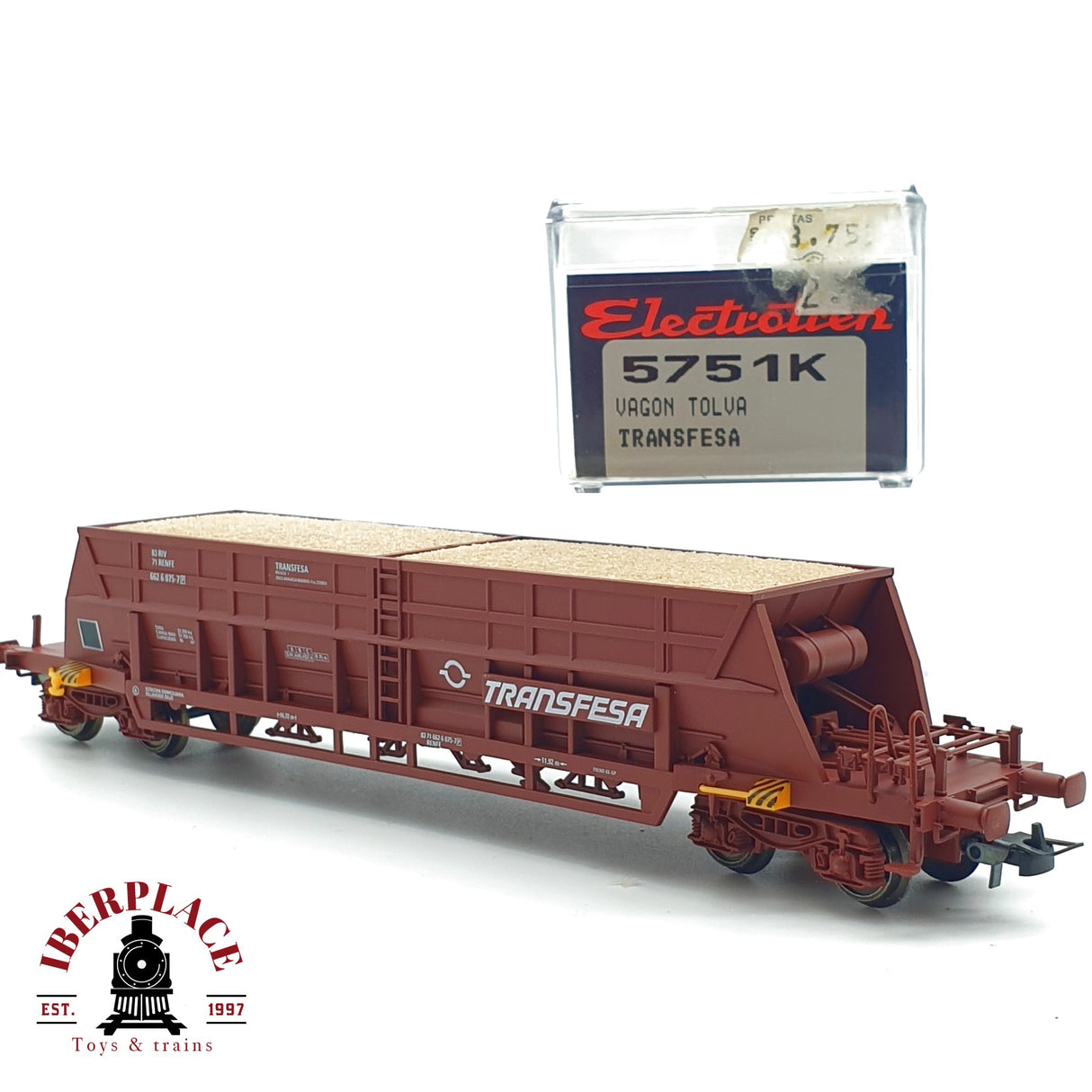 ♻️ Electrotren 5751K vagón Tolva Transfesa RENFE 662 H0 escala 1:87 A27