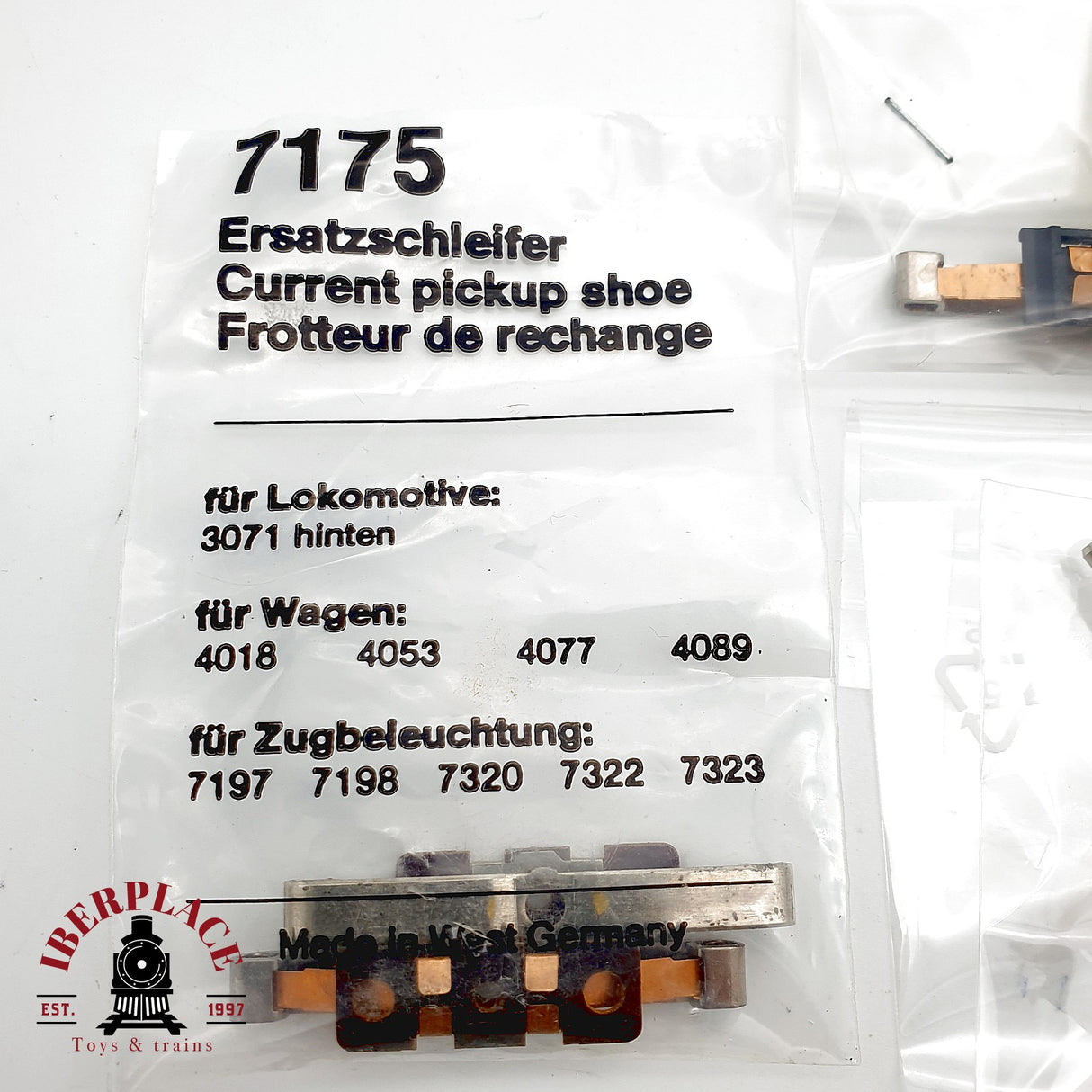 ♻️ Märklin Lote repuestos 7175 patin toma corriente pantografos AC H0 Escala 1:87