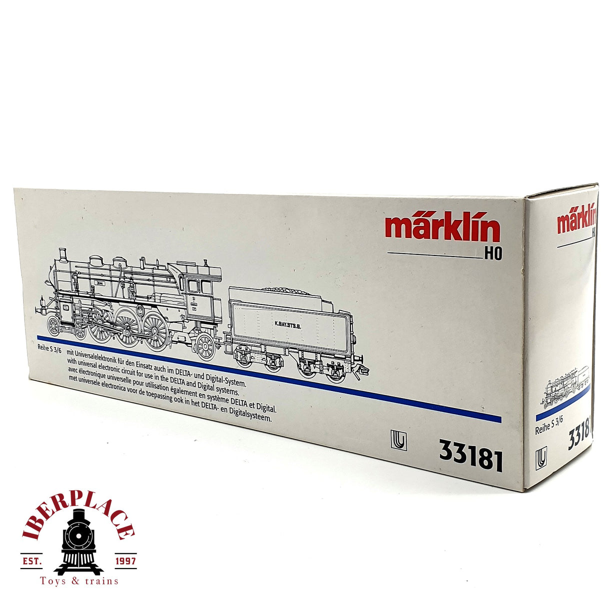 ♻️ AC Märklin 33181 Locomotora 3644 K.Bay.Sts.B H0 escala 1:87 V10