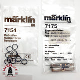 ♻️ Märklin Lote Recambios 7164 7185 7175 Patines 7154 Aros 2x 60030 Escobillas AC H0 Escala 1:87