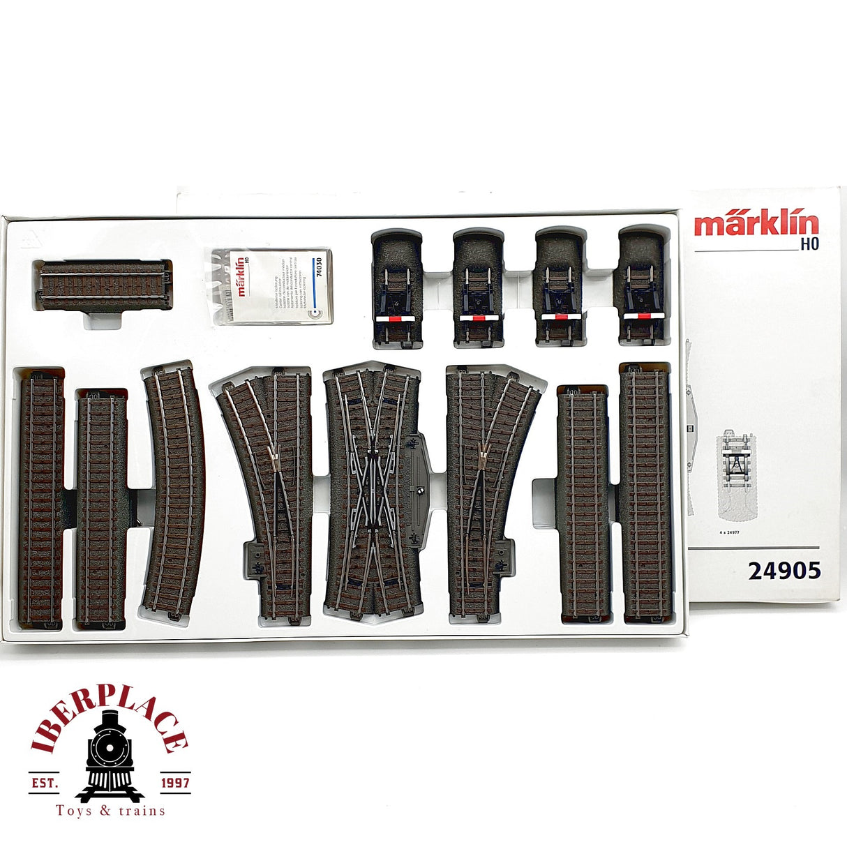 ♻️ ✨ Märklin 24905 Set ampliación vías sistema C C5 desvíos cruce topes Escala H0 1:87