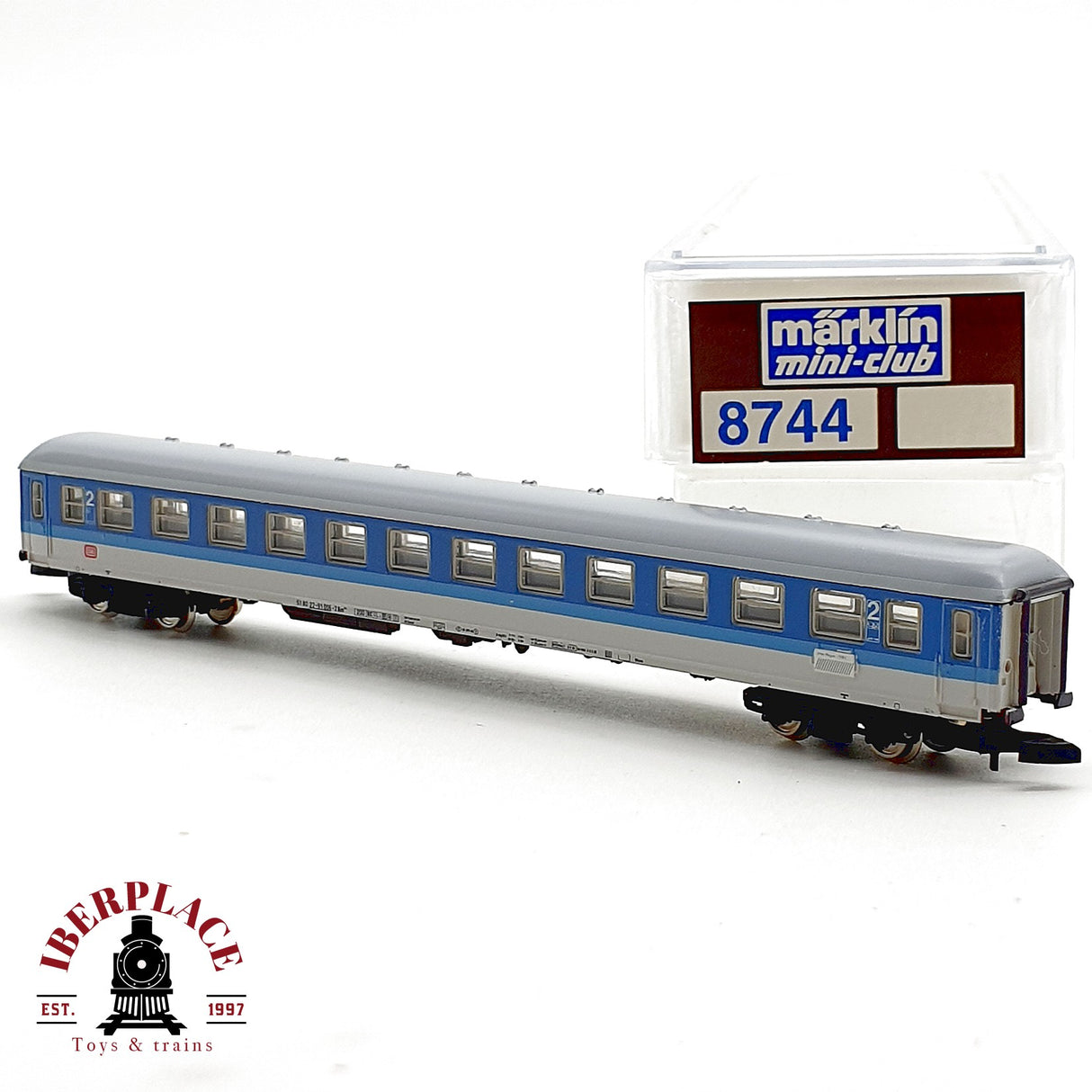✨♻️ Märklin 8744 Vagon Pasajeros 2ª Clase Bm 235 DB Epoca IV Escala Z 1:220