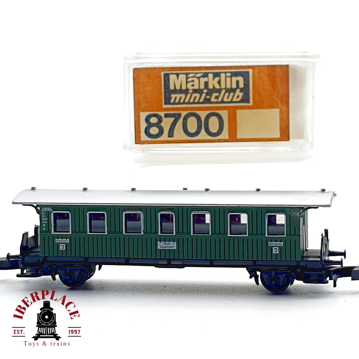 ✨♻️ Märklin 8700 Vagón Pasajeros 2ª Clase Bi DB Epoca III Escala Z 1:220