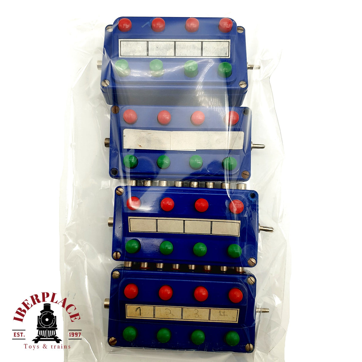 ♻️ Märklin 4x 7072 Cuadros de Mando Botones Señales Desvíos Azul H0 Escala 1:87 2/2